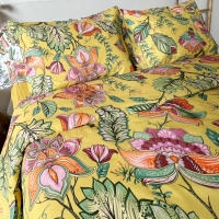 Funda Nórdica Alo Home Estampado tipo Paisley Multicolor Mostaza – Algodón 100% –  Cama 90/135/150cm - details 2