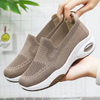 Zapatillas De Verano Para Mujer Zapatos Casuales Transpirables Zapatillas De Tela Suela De PVC Tacón Medio Envío Gratis - details 3