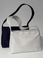 Bolso De Moda Coreana Mucu & Ebony Para Mujer Bolsa De Hombro Sencilla Bordada En Nylon Underarm Bolsa De Compras - details 5