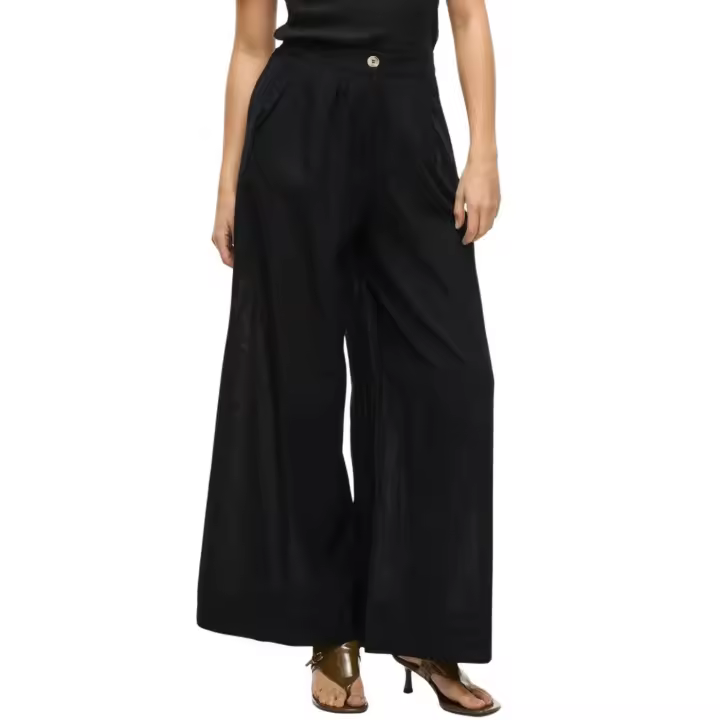VIETNI HW WIDE PANTS Black Beauty - 1