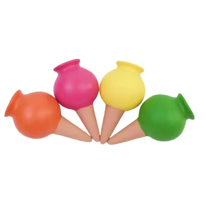 1Pc Sistema De Riego Automático De Cerámica Portátil Para Cultivo De Macetas Dispositivo De Agujero Para Verter Y Medir El Agua - 1