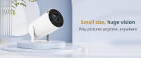 Miniproyector portátil, procesador ARM Cortex-A53 de cuatro núcleos, compatible con 30 fps/1080P, corrección trapezoidal automática, WiFi 6, Bluetooth 5.0, rotación de 180°, Android 11.0 integrado, proyector de arte para video doméstico - details 0