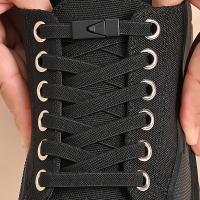 Par De Cordones Sin Atar 8mm Cierre Presión Cordones Elásticos Para Zapatos Niños Y Adultos Anchos Planos Para Zapatillas - details 4