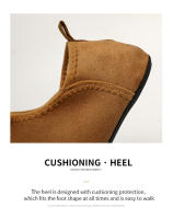 Zapatillas De Invierno MAEDEF Para Hombres Y Mujeres Ligeras Y Cálidas Con Plush Para Dormitorio Zapatos De Tela De Algodón Ajuste True to Size Material De Suela De Goma - details 6