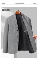 Chaleco De Negocios Para Hombre Estilo Coreano Británico Moda Casual Slim Solid Color Para Bodas Y Trabajo Cierre Único - details 11