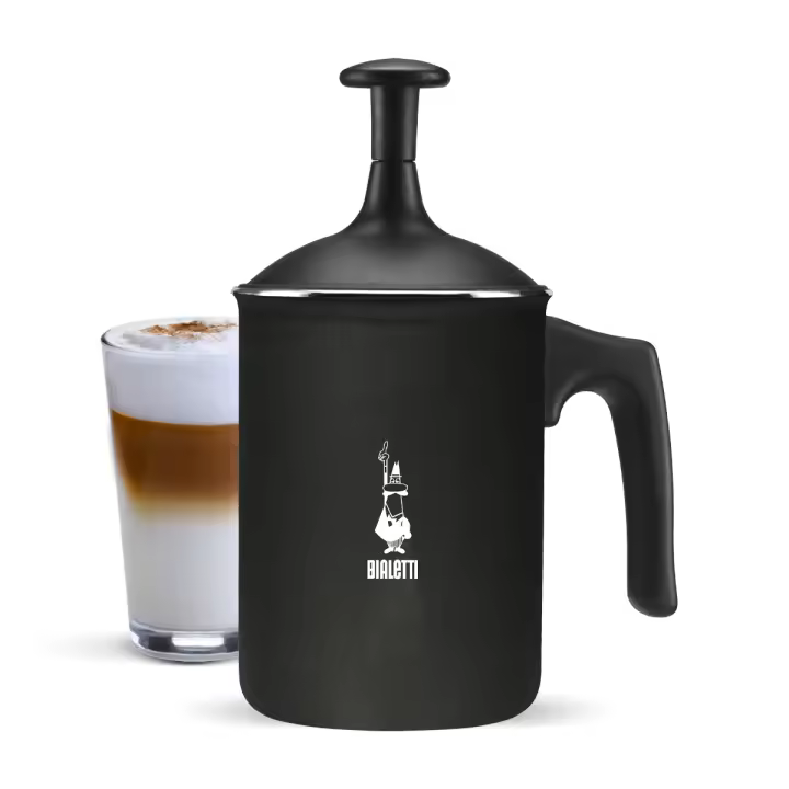 Bialetti batidor manual para obtener un cappuccino o leche con espuma perfecto 1000 ml - Aluminio de alta calidad para uso en cocina (apto para gas, Vitrocerámica y Placa Eléctrica - NO APTO para inducción) - 1