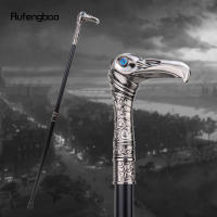 Bastón De Luxo Con Cabeza De Águila Decorativo Y Elegante Moda Cane Cosplay Aleación Vintage 93cm Puntas De Goma Material De Eje De Acero - details 0