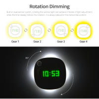 Lámpara De Pared Con Sensor De Movimiento LED Recargable Magnética Para Baño Y Dormitorio Iluminación Nocturna Con Reloj Corredor Decorativa Interior - details 3