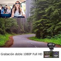1080HP DVR Dashcam Cámara Coche, Camara Coche Vigilancia, Frontal e Interior y Trasera, 2 Pulgadas Pantalla, Soporte de Visión Nocturna Grabación en Bucle Bloqueo de una tecla - details 1