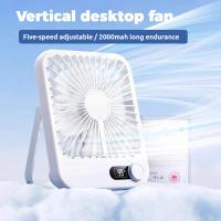 Ventilador Portátil Ultrafino De 2024 Con Vida Útil Larga Y Bajo Ruido Plegable Para Escritorio Y Carga Rápida Ventilador De Mesa De Gran Aire - details 0