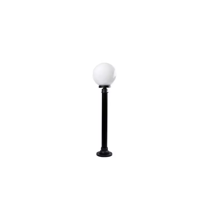 Pilar MEDIO AMBIENTE Pequeño IP44 1xE27 Al.100xP.25cm Negro/Blanco - 1