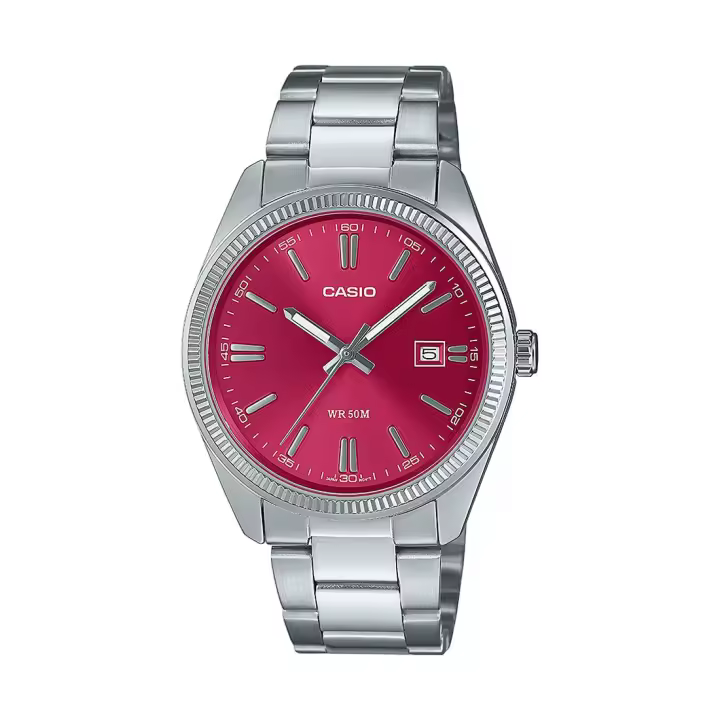 RELOJ CASIO MTP-1302PD-4AVEF PARA HOMBRE TIMELESS COLLECTION ROJO - 1