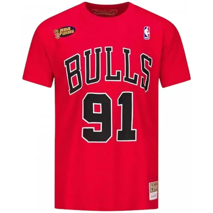 Camiseta Mitchell & Ness Chicago Bulls Dennis Rodmann Name & Number Tee - 1