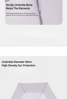 Paraguas Solar Ultra Ligero De 110g Paraguas De Pluma Portátil Para Protección Solar Resistente Al Viento Y Lluvia Para Adultos - details 4