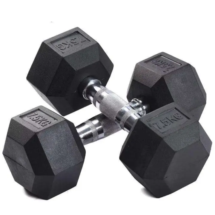OZIO FITNESS Mancuernas Hexagonales 7,5kg (par) Fitness Musculación - 1