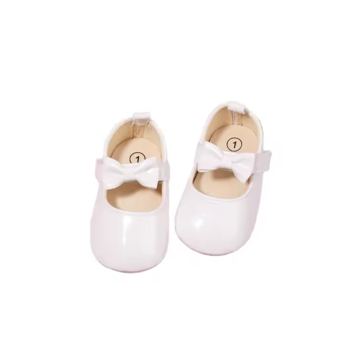 Zapatos planos con decoración de lazo para bebé - 1