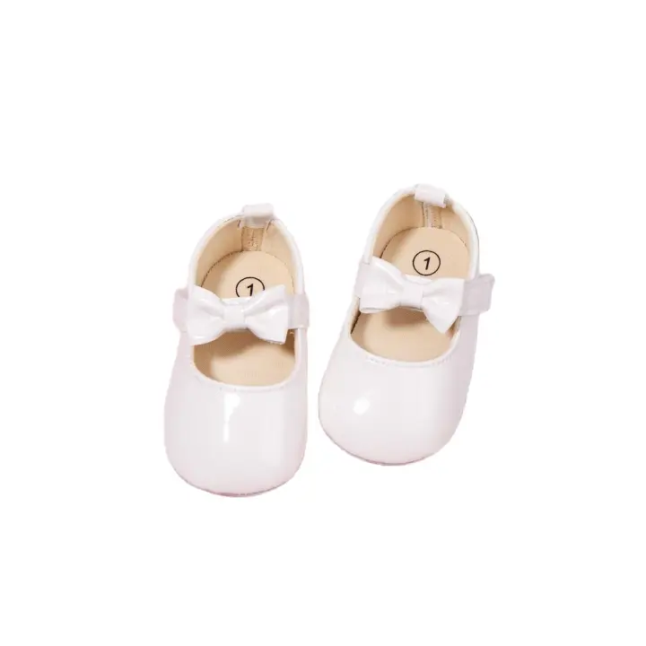Zapatos planos con decoración de lazo para bebé - 1