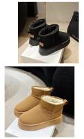 Botas De Nieve Para Mujer Con Suela Gruesa Multifuncional Cálidas De Aumento De Altura Antideslizantes Impermeables Material De La Plantilla De Peluche - details 18