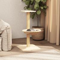 vidaXL Rascador para Gatos con Poste de Sisal Macota Animal Torre Color Crema,  Gris claro,  Gris oscuro y mas - details 0