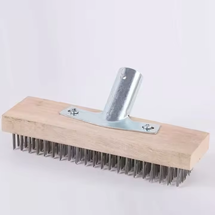 Escoba metálica 30cm acero, escoba metálica (sin mango de madera) - 1