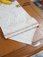 Mantelos Dorados Resistente Al Calor Vinilo Mantelera Lavable Para Fiesta En La Mesa Del Comedor Material Poliéster - details 2