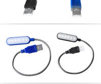 Lámpara De Lectura Portátil USB LED Mini Flexível Com 6 LEDs Para Power Bank Laptop Notebook PC Computador - details 12