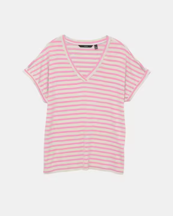 VERO MODA 10324112 HOLLY Camisetas Manga corta Mujer Rosa - 1