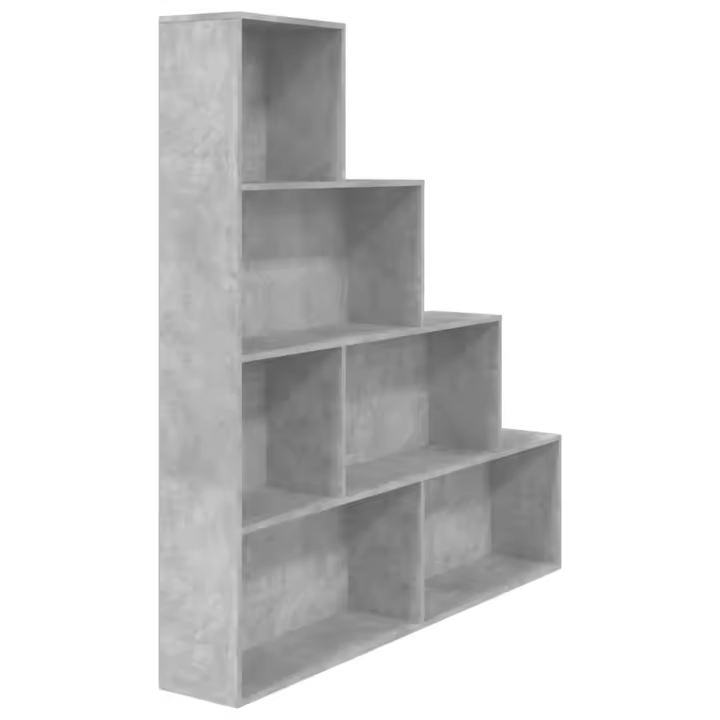 vidaXL Estantería madera contrachapada 155x24x160cm Blanco, Negro, Roble Sonoma Mueble Almacenaje Estantería para Oficina, Estudio, Dormitorio Estantería/Librería/ mueble de Almacenamiento - 1