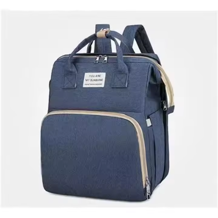 Mochila de Viaje Grande Bolsa de Lactancia Multifunción Plegable de Lona Ideal para Mujeres - 1