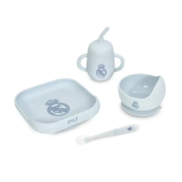 Conjunto Louça 4 Peças Em Silicone - Real Madrid - Azul B.Active - 1