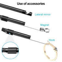 Cámara De Endoscopia HD Completa MicroUSB Tipo C Para Smartphone Android 2M 5M 10m Cables Rígidos Flexibles 8mm Inspección - details 4