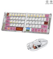 Teclado Y Ratón Plegables Bluetooth 5.1 Modos Doble Transparente Recargable Portátil Para Viajes Compatible Con Laptop - details 9