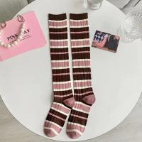 3 Pares De Medias Largas De Punto Para Mujer En Colores Rosados Estilo Universitario Cómodas Transpirables Absorbentes De Sudor Casual - details 11