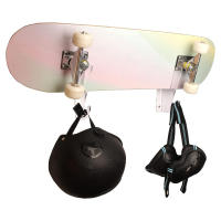 Estante De Pared Para Patines Con Ganchos De Almacenamiento 2PCS Accesorio De Skateboard Para Mujeres Parte De Placa Plana - details 9