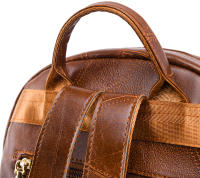 Mochila De Cuero Para Mujer 2024 Lujo Casual Vintage Con Bolsillos Internos Y Externos Cierre De Cremallera Bolsa Escolar Para Niñas - details 12