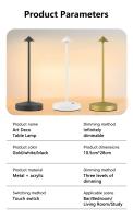 Lámpara De Mesa Ajustable En 3 Colores Y Iluminación Dimmable Infinita Para Decoración De Habitaciones Comedor Y Cafeterías Estilo Retro De Hierro - details 10