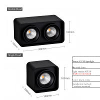 Spotlight GU10 COB Instalación En Superficie Estilo Nórdico Sin Bombilla Ajuste De 30 Grados Lámpara De Techo Para Familia Y Tienda - details 1