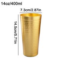 Vaso De Cerveza Japonés Estilo Aleación De Aluminio 400ml Para Bebidas Frías Y Vino Creativo Con Patrón Original Sin Contaminantes - details 8