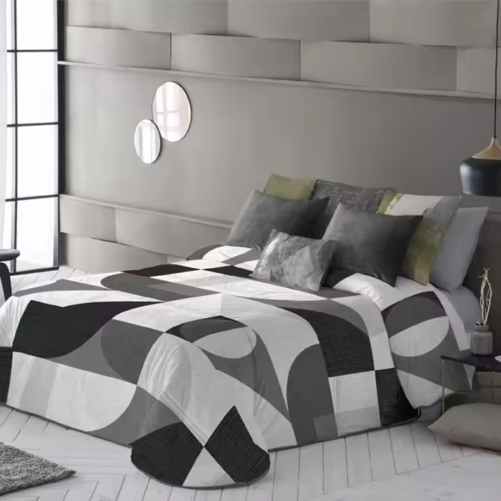 Edredón Nórdico GEOR GRIS ANTILO TEXTIL 300 GR/M2 Tacto Pluma - 1
