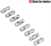 1PC 2-10mm U Joint Steering Shaft Universal Joint para el barco del coche DIY Accesorios de plata - details 0
