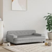 vidaXL Cama para perros de terciopelo 90x53x30 cm sofá para perros Color Azul,  Crema,  Gris claro y mas - details 2