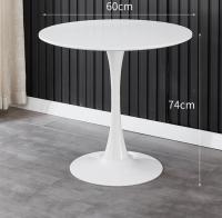 Mesa de comedor nórdica de 60cm -80CM para cocina salon, escritorio de estudio para el hogar,nórdica INS COMEDOR mesa de centro de madera moderna, mesa redondo de oficina y conferencia, pata metal 60 70 80CM - details 2