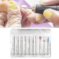 Juego De 10 Piezas De Cortadores De Uñas Para Manicura Con Diamante Y Cerámica Herramientas De Remoción De Uñas Para Máquina Eléctrica De Manicura - details 1