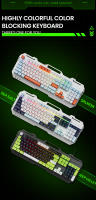 Teclado De Juego EWEADN GX90 Con Retroiluminación LED Silencioso Diseño Ergonómico Duradero Para PC Y Oficina 104 Teclas Membrana USB - details 1
