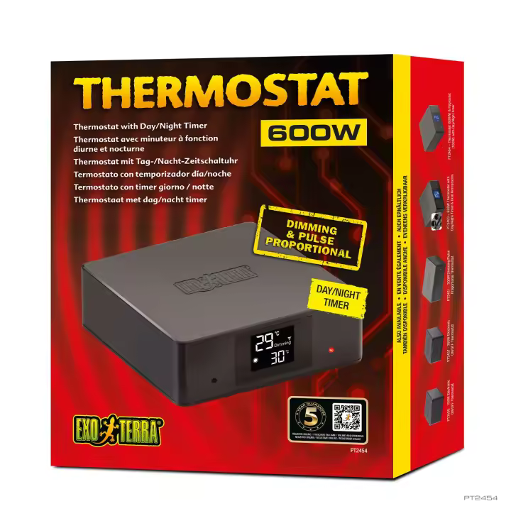 Termostato Digital Día/Noche Atenuación/Impulso Proporcional Exo Terra - 600W - 1