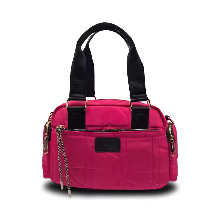Bolso de mano en nylon acolchado con bandolera regulable y desmontable, disponible en varios colores. Diseño ligero, cómodo y versátil, perfecto para uso diario o casual | CAMAR - 1