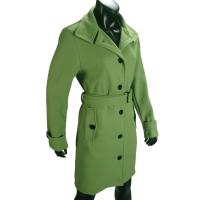 Abrigo De Mezclilla Para Mujer Invierno Cálido Chaquetas De Soltera Cuello Abajo Largo Ropa De Mujer Tipo De Cierre Doble - details 9