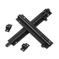 Cerradura De Puerta Deslizante Para Jardín Gran Portón Almacenamiento Negro Y Plateado Larga Durabilidad Hebilla De Torre Accesorio Doméstico - details 8