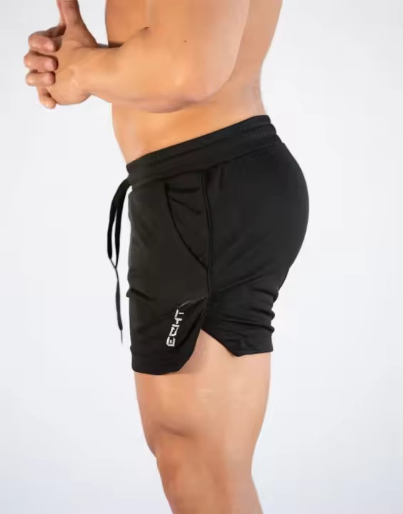 Shorts De Entrenamiento Para Hombre GITF Ropa Deportiva Casual Fitness Running Compresión Secado Rápido Con Patrón De Malla - 1