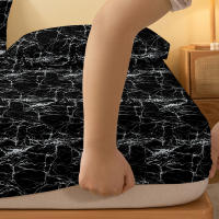 Sábana Ajustable Moderna Y Sencilla Con Impresión Mate Sin Pillowcases Incluidos Cobertura De Cama De Poliéster 100% - details 4